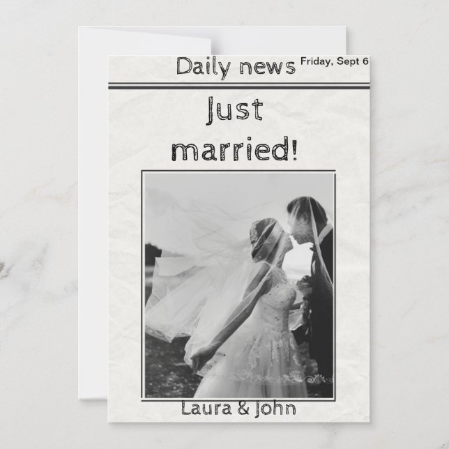 Invitation pour mariage et fêtes (Recto)