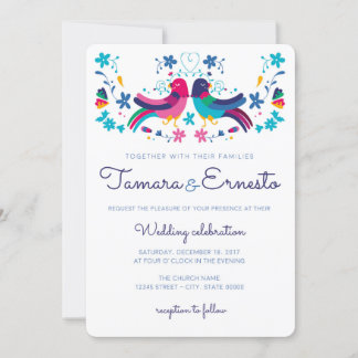 Invitation pour mariage mexicain