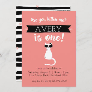 Invitation pour mon premier anniversaire