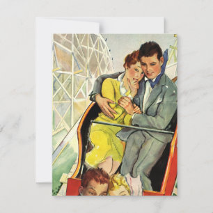 Invitation pour montagnes russes d'amour et de rom