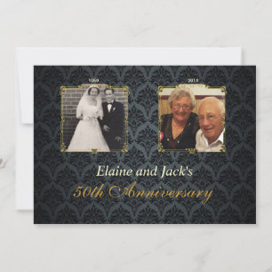 Invitation pour photo de mariage 50e anniversaire