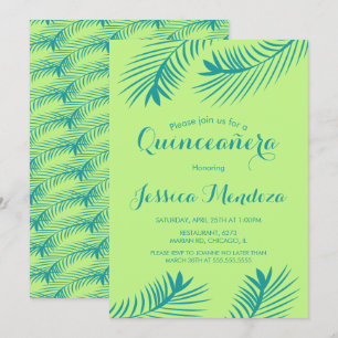 Invitation pour Quinceañera 16 ans Sweet 16 Lime P