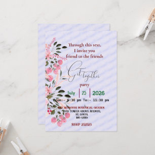 Invitation pour réunion d'amis