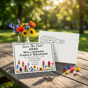 Invitation pour Sauver la Date de Réunion de Famil
