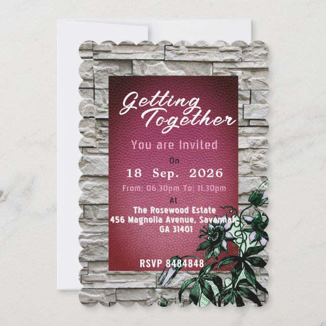 Invitation pour se réunir (Devant)