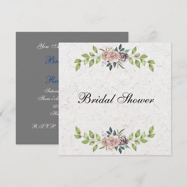 Invitation Pour toujours - Deux cœurs - Un amour  (Devant / Derrière)