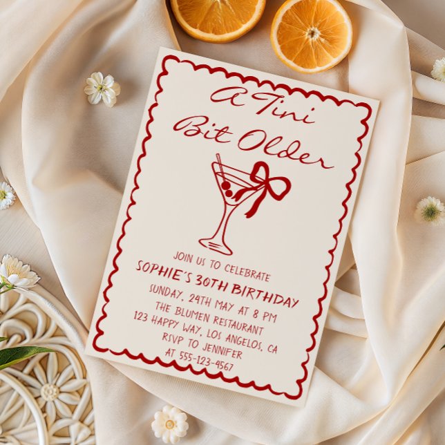 Invitation pour un 30e anniversaire : Martini Cock (Créateur téléchargé)