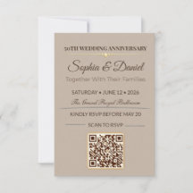 Invitation pour un anniversaire en or | Gala d'amo