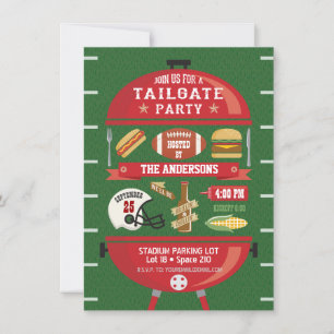 Invitation pour un BBQ de fête sur le hayon de Foo