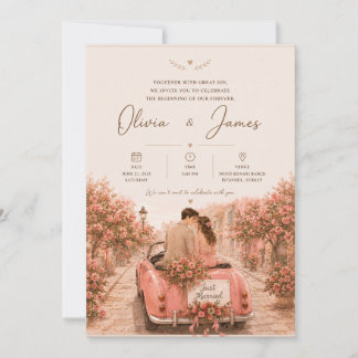 Invitation pour un Couple d'Art en Ligne Moderne