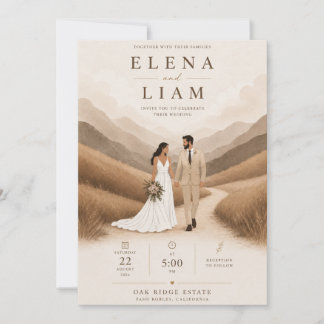 Invitation pour un couple en ligne moderne