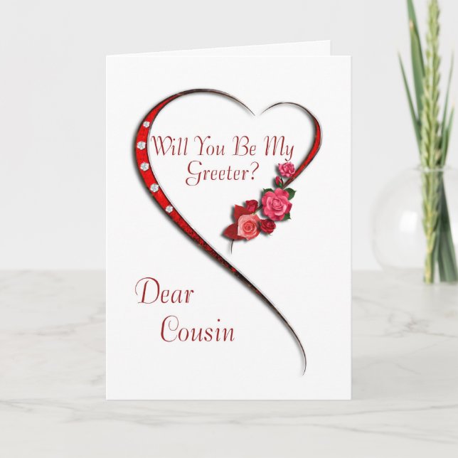 Invitation pour un cousin, invitation de bienvenue (Devant)