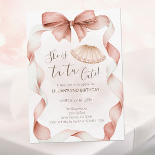 Invitation pour un deuxième anniversaire de ballet