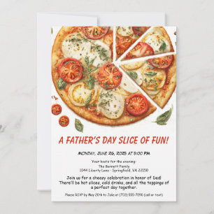 Invitation pour un dîner de fête des pères en fami