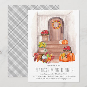 Invitation pour un dîner de Thanksgiving à la ferm