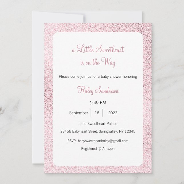 Invitation pour un petit amour en route (Devant)