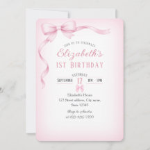 Invitation pour un premier anniversaire, arc et ro