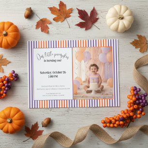 Invitation pour un premier anniversaire Halloween