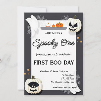 Invitation pour un premier anniversaire thème Hall