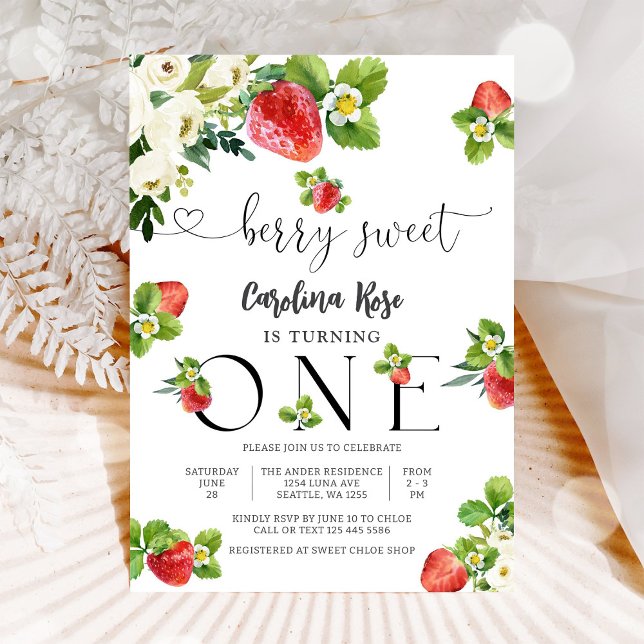 Invitation pour un premier anniversaire tout en do (Créateur téléchargé)
