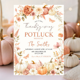 Invitation pour un repas-partage de Thanksgiving B