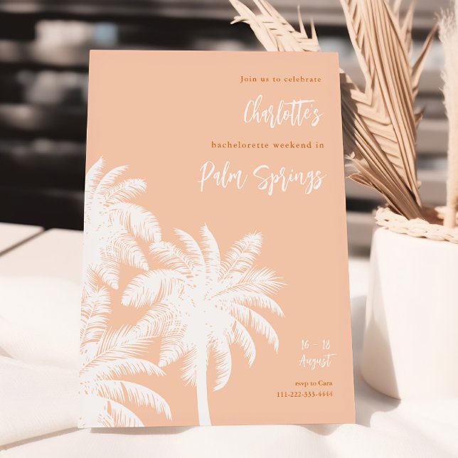 Invitation pour un week-end de célibataire à Palm  (Créateur téléchargé)