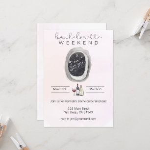 Invitation pour un week-end d'enterrement de vie d