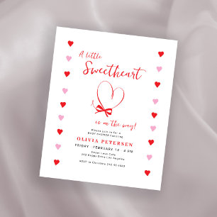 Invitation pour une baby shower à petit budget pou