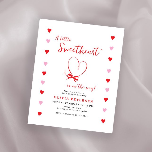 Invitation pour une baby shower à petit budget pou (Créateur téléchargé)