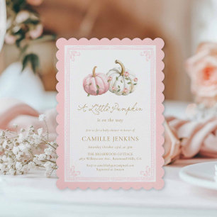 Invitation pour une Baby Shower automnale avec cit