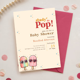 Invitation pour une Baby Shower avec un Popsicle R