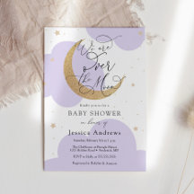 Invitation pour une baby shower « Bébé Fille au-de
