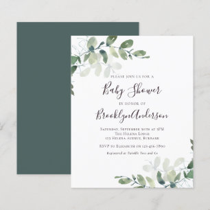 Invitation pour une Baby Shower Économique sur le