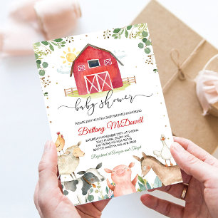 Invitation pour une Baby Shower Garçon avec des An