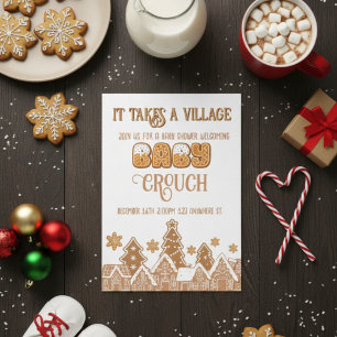 invitation pour une baby shower "il faut tout un v