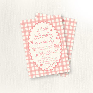 Invitation pour une baby shower Little Love Bug