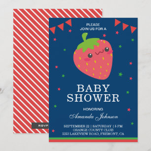 Invitation pour une Baby Shower Mignonne avec une 