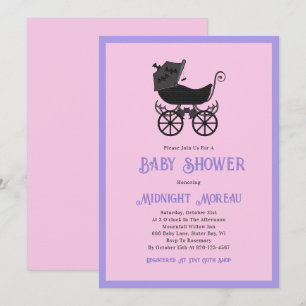 Invitation pour une Baby Shower Pastel Goth