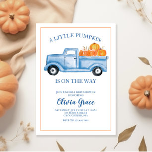 Invitation pour une Baby Shower Petit Citrouille C
