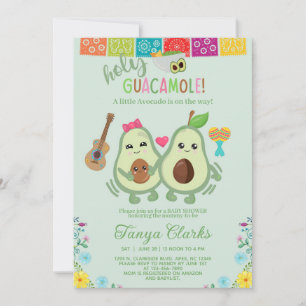 Invitation pour une baby shower sur le thème de l'