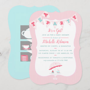 Invitation pour une Baby Shower sur le thème de la