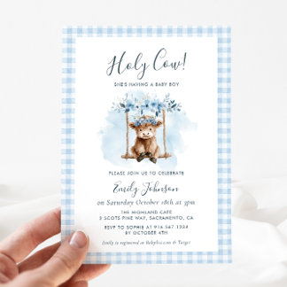 Invitation pour une Baby Shower sur le thème de la