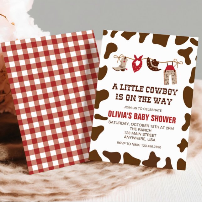 Invitation pour une baby shower sur le thème du co (Créateur téléchargé)