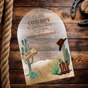 Invitation pour une Baby Shower sur le thème du Pe