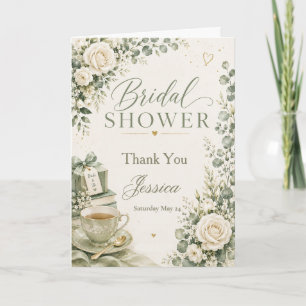 Invitation pour une Baby Shower sur le thème du th