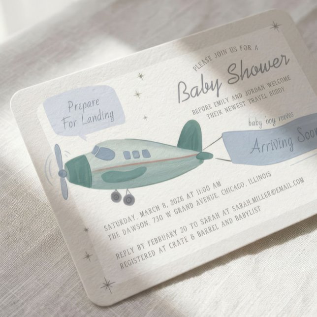 Invitation pour une Baby Shower sur le thème du vo (Créateur téléchargé)