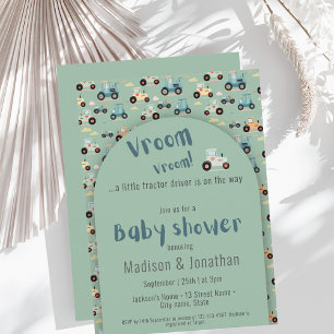 Invitation pour une baby shower sur le thème d'un
