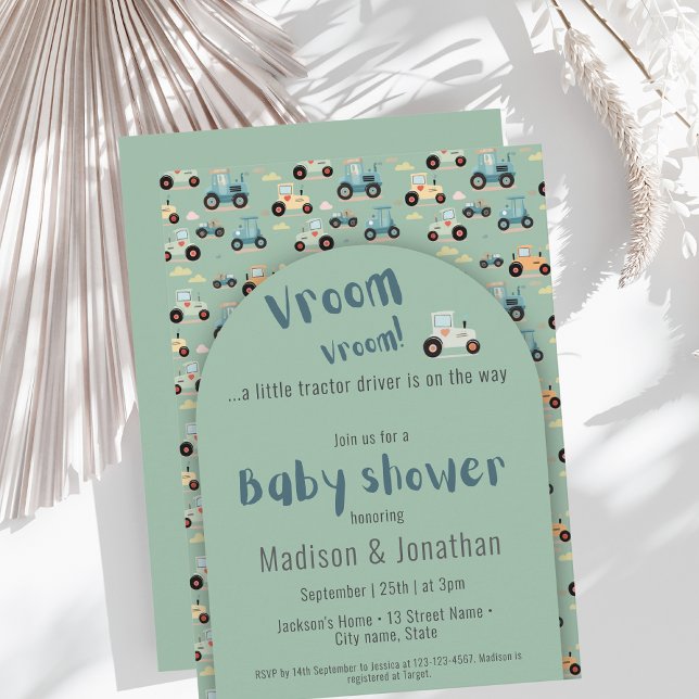 Invitation pour une baby shower sur le thème d'un  (Créateur téléchargé)