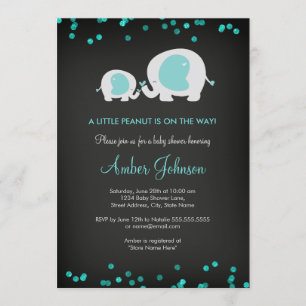Invitation pour une Baby Shower thème Tableau Noir