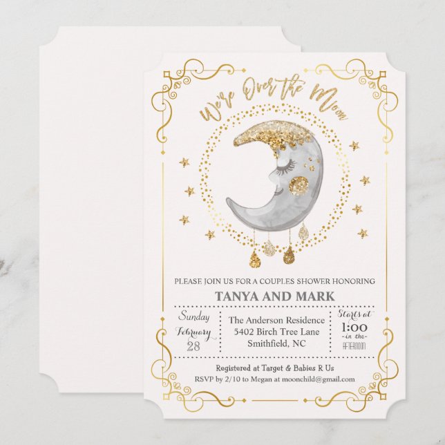 Invitation pour une baby shower TOUTE COULEUR - Ov (Devant / Derrière)